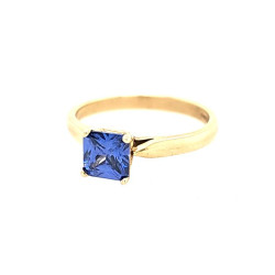 Pre Owned 9ct Blue Stone Ring ZT157